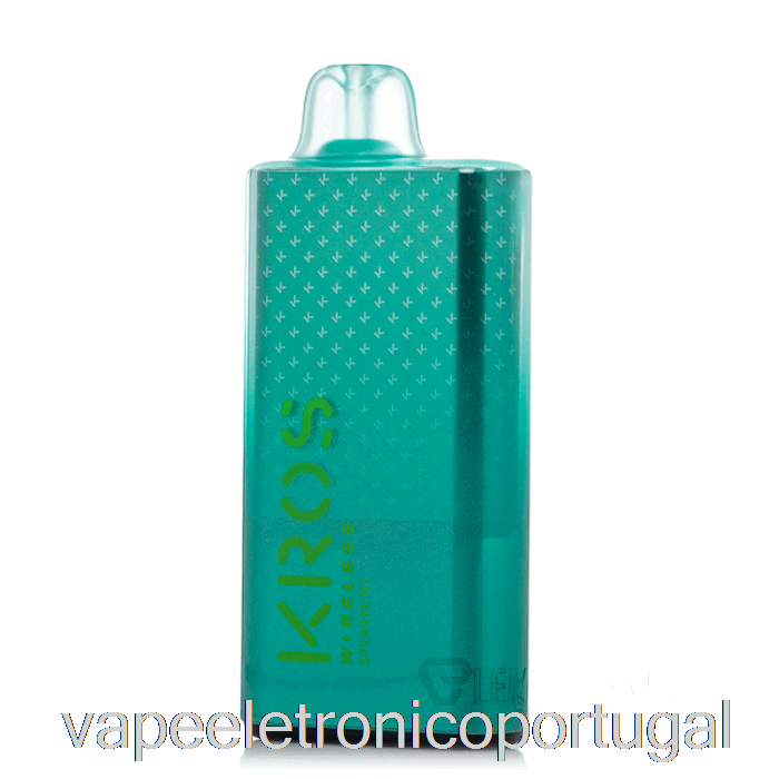 Vape Eletrônico Kros Wireless 9000 Descartável Hortelã